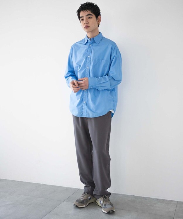 WEGO 【ウエストゴム/SMLサイズ展開】TRイージーストレートパンツ ダークグレー