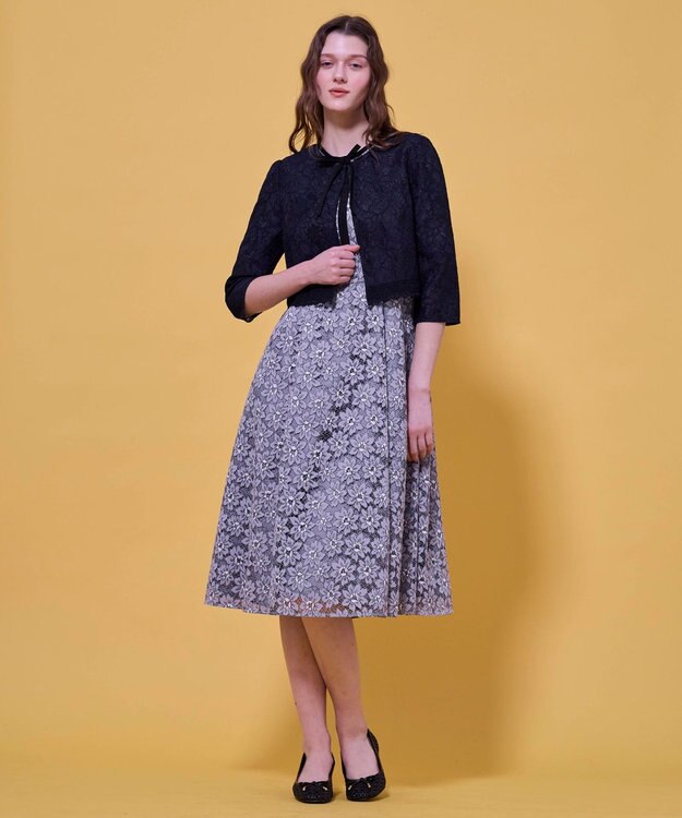 TOCCA LACE MEADOW BOLERO ボレロ ネイビー系