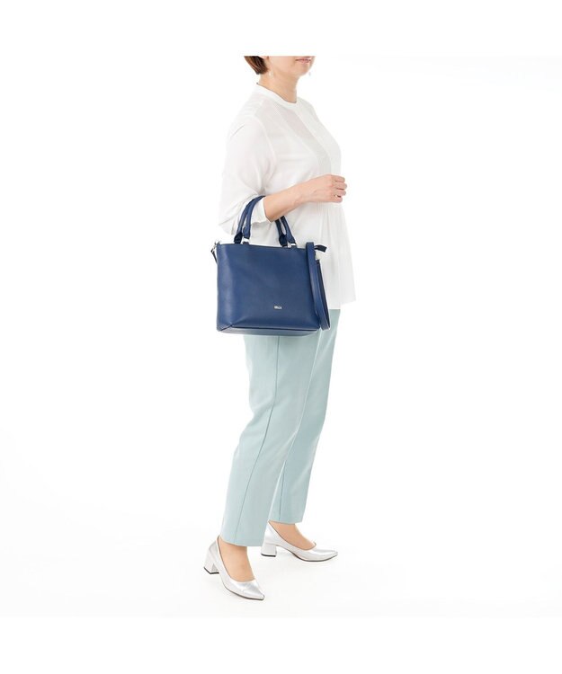 IBIZA リンピード　牛革　2WAYバッグ ライトグレー