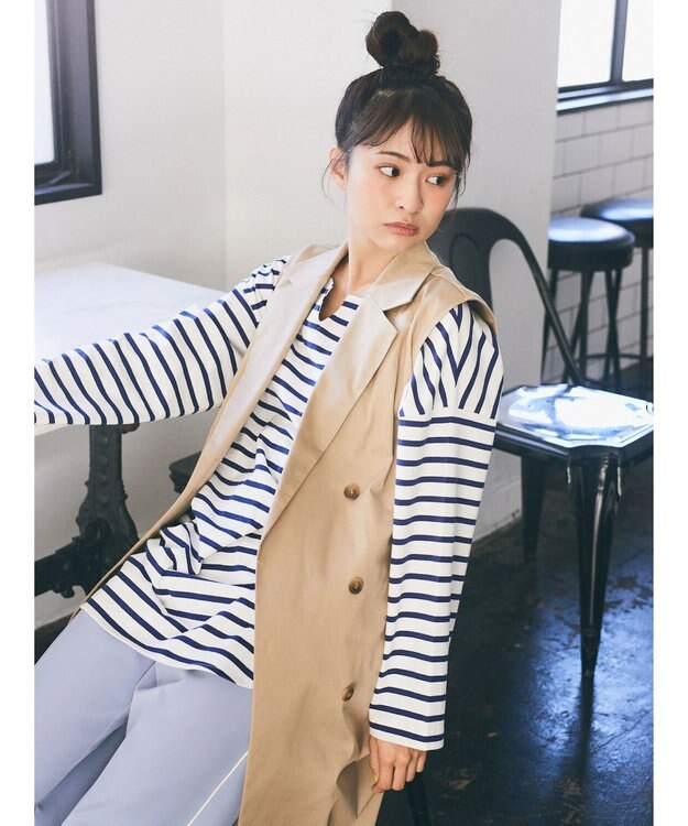 earth music&ecology ２ＷＡＹジレンチ Beige