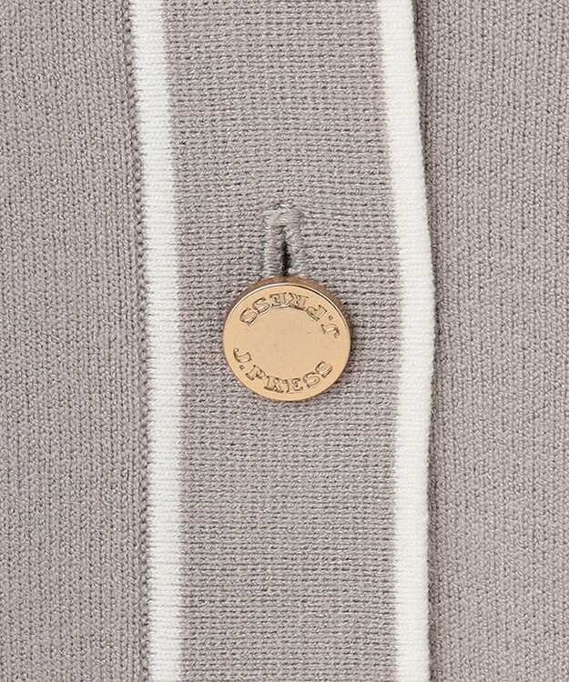 J.PRESS LADIES 【洗える】 レーヨンストレッチフルニードル カーディガン ベージュ系