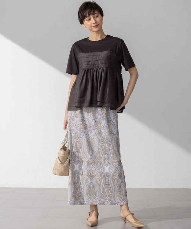 23区 BRENTA プチヒールストラップ パンプス ベージュ系