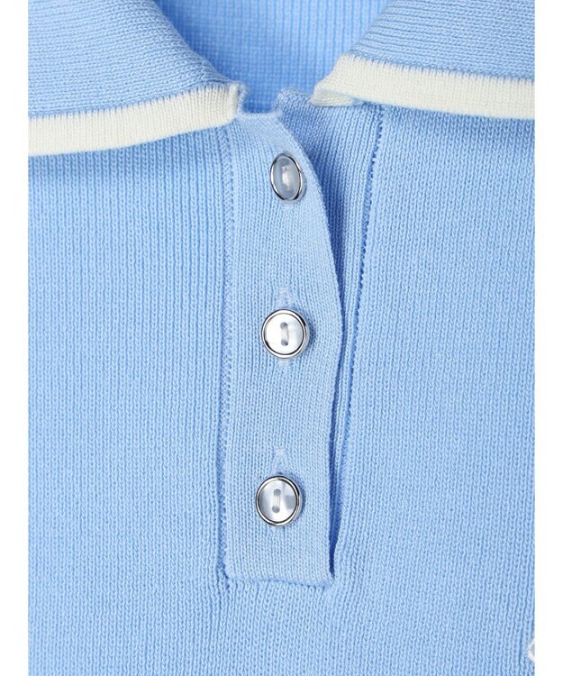 earth music&ecology ワンポイントポロワンピース White