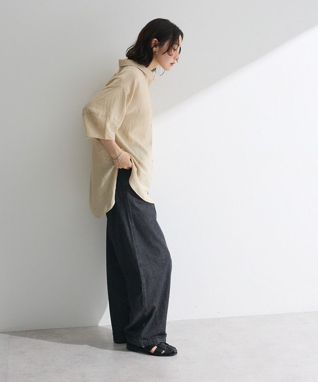 Green Parks ・ＥＬＥＮＣＡＲＥ　ＤＵＥシアーボリュームスリーブシャ Khaki