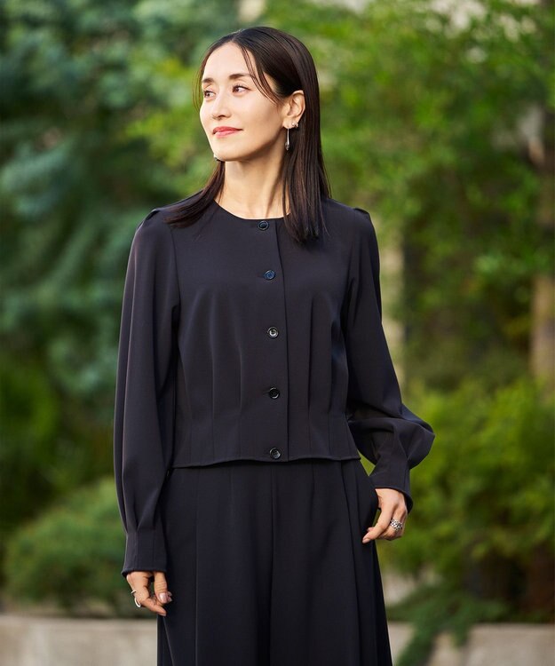 #Newans 【セレモニーにも】コクーンフォルムカーディガンジャケット