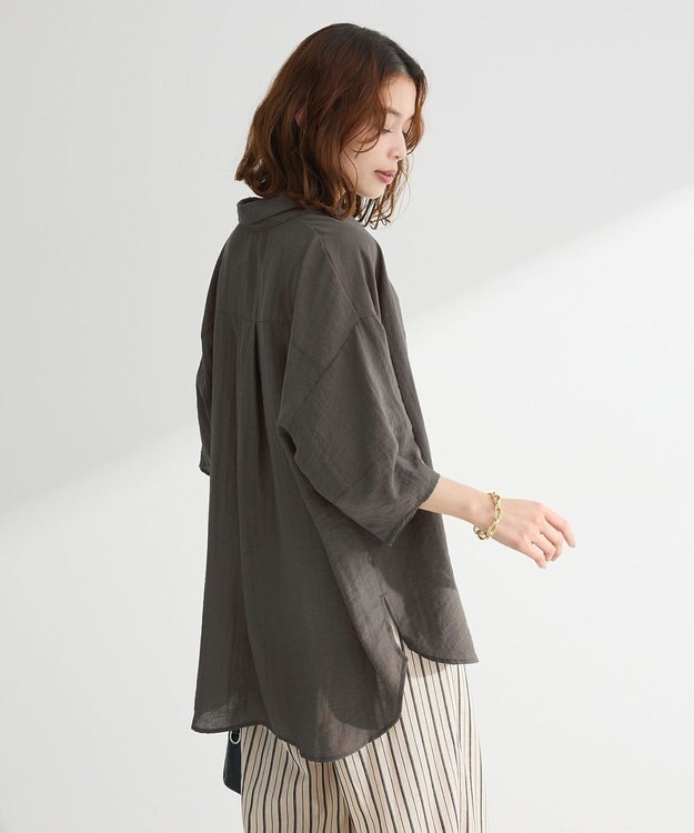 Green Parks ・ＥＬＥＮＣＡＲＥ　ＤＵＥシアーボリュームスリーブシャ Khaki