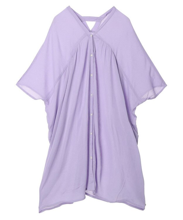 Green Parks Ｉ　レーヨンクレープチュニック Purple