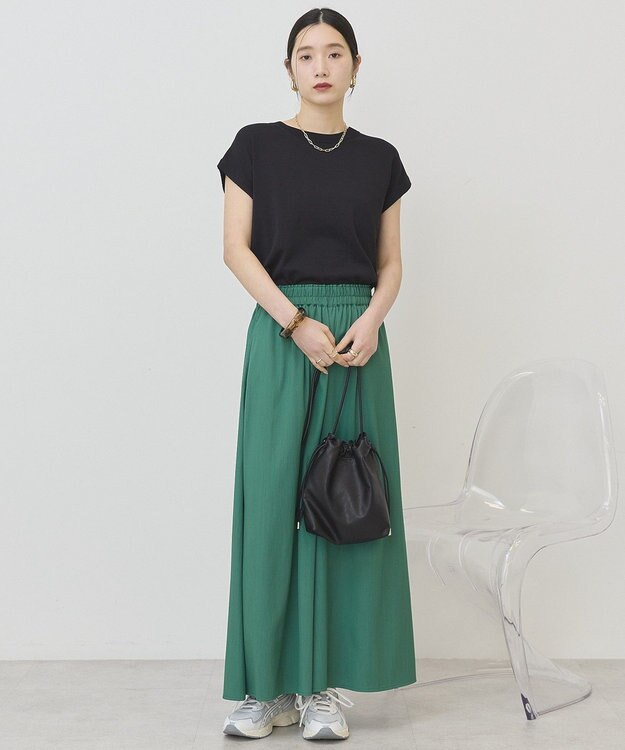 AMERICAN HOLIC フレンチスリーブニットプルオーバー Black