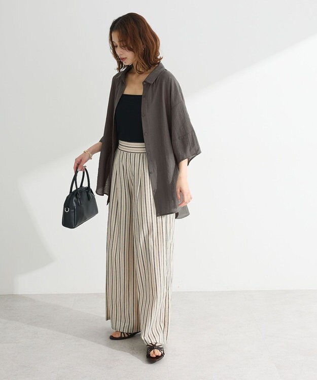 Green Parks ・ＥＬＥＮＣＡＲＥ　ＤＵＥシアーボリュームスリーブシャ Khaki