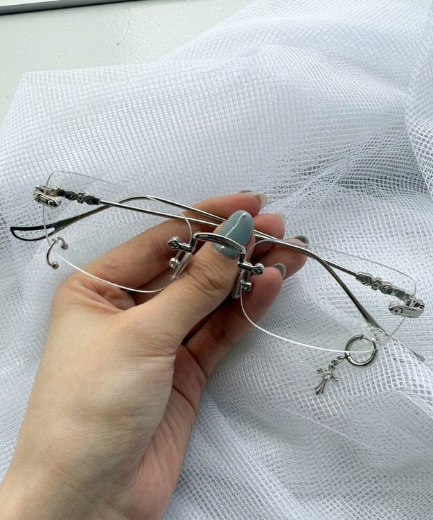 WEGO レンズチャームリムレスアイウェア 柄1