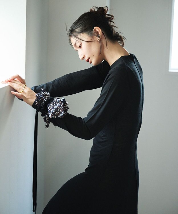 #Newans オリガミデザインベルト ネイビー(ツイード)