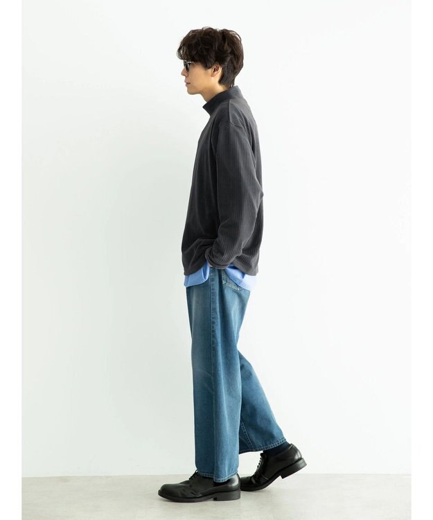 CRAFT STANDARD BOUTIQUE カットコールＭＯＣネックプルオーバー Charcoal Gray