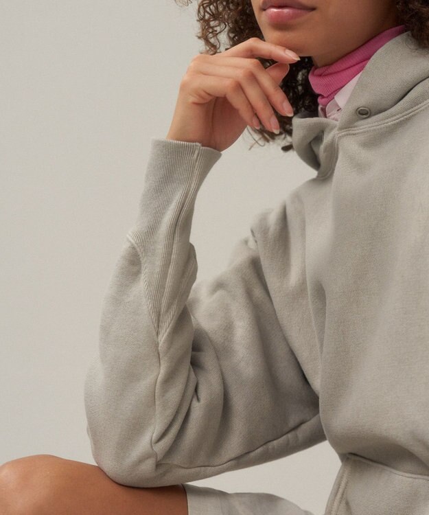 ATON NATURAL DYED URAKE | フーディー - UNISEX GRAY