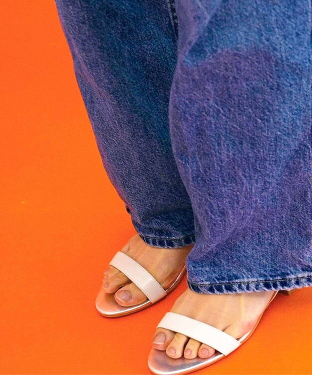 BONTRE 【PRECIEUX JOUET/プレシュウジュエ】オーバーヒールストラップサンダル/014PJ シルバー