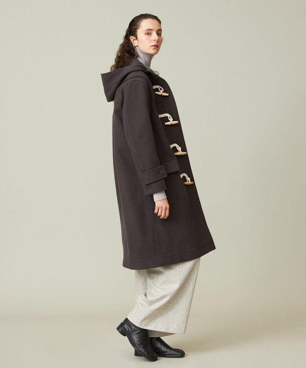 J.PRESS YORK STREET 【UNISEX】メルトンダッフルコート グレー系