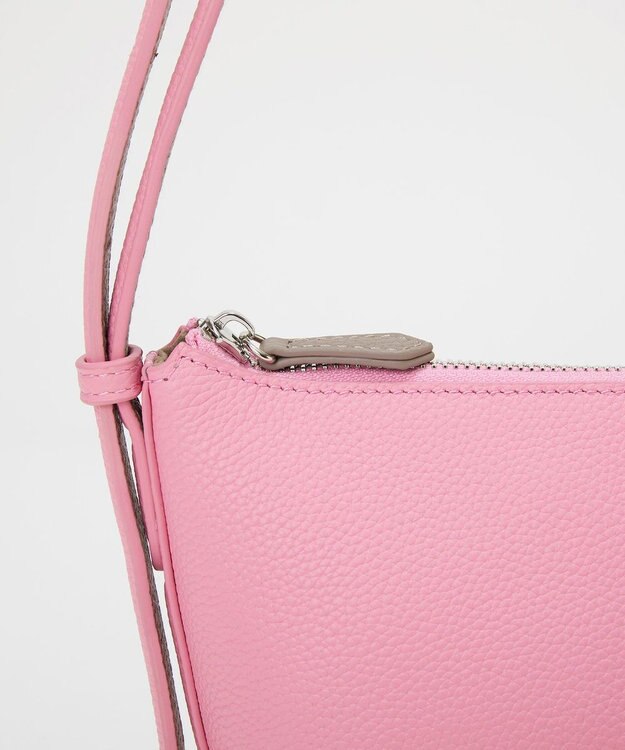 TOPKAPI 【Breath TOPKAPI】DUAL デュアル シュリンクレザー バイカラー ミニ ショルダーバッグ チャーム付き ピンク