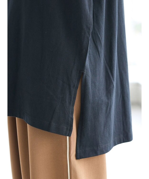 CRAFT STANDARD BOUTIQUE シルケット天竺　スクエアＰＴ　ＢＩＧ　Ｔｅｅ　Ｓ／Ｓ Black