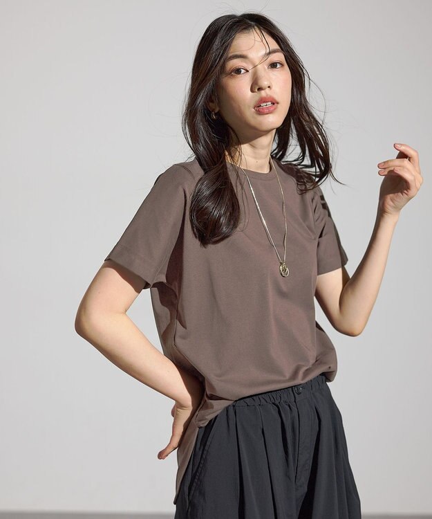 ANY エニィファンクションドルマンスリーブＴシャツ ブラウン