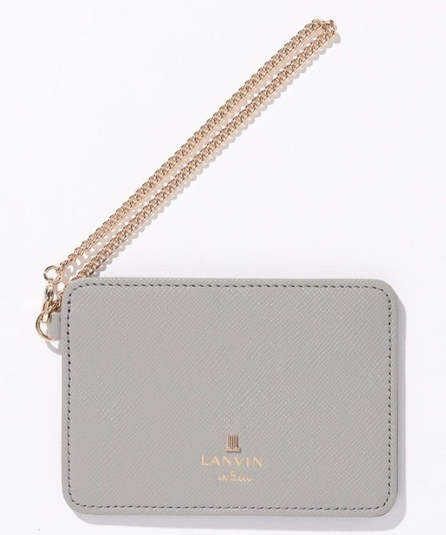 LANVIN en Bleu リュクサンブールカラー 単パスケース グレー