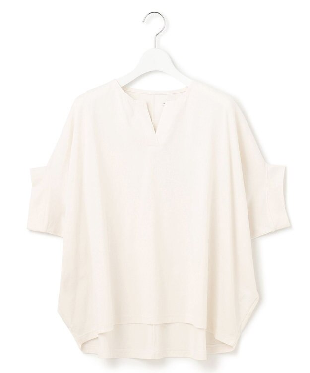 J.PRESS YORK STREET 【WOMEN】【SMOOTH JERSEY】バンザイスリーブ プルオーバー ホワイト系