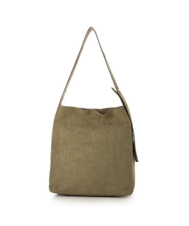 UNBILLION カシュカシュ cachecache / フェイクスエードホーボーバッグ カーキ