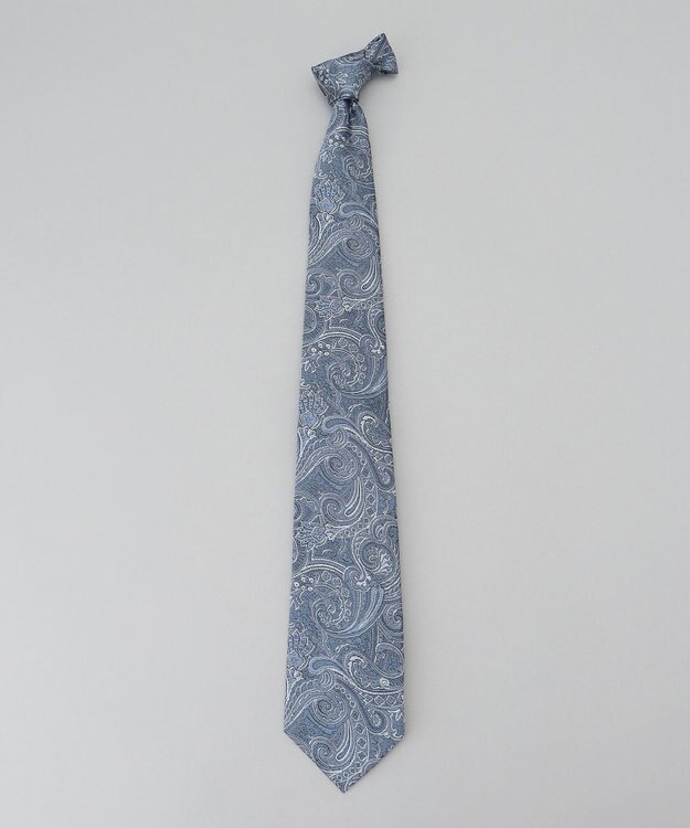 GOTAIRIKU GOTAIRIKU別注【日本製】シルク ネクタイ_ペーズリー柄 サックスブルー系8