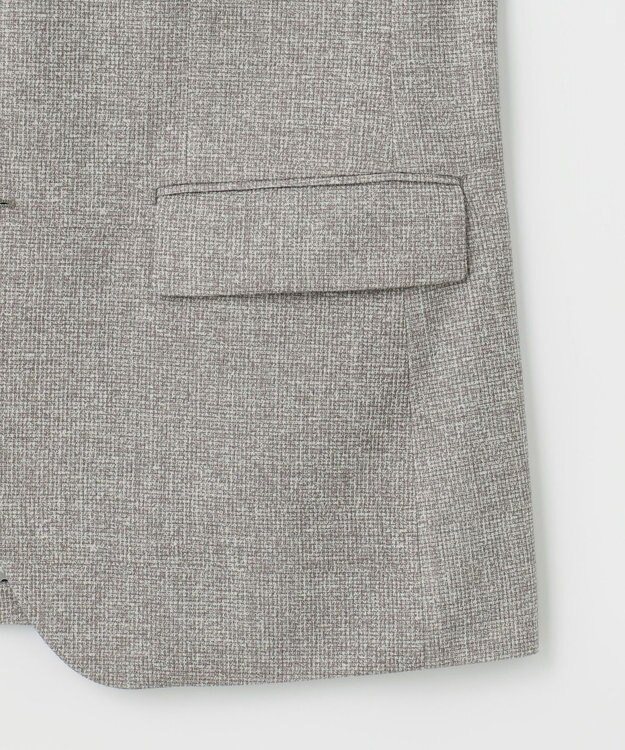 JOSEPH ABBOUD 【キングサイズ・ストレッチ/伸縮回復性】フランネルジャージージャケット ライトグレー系