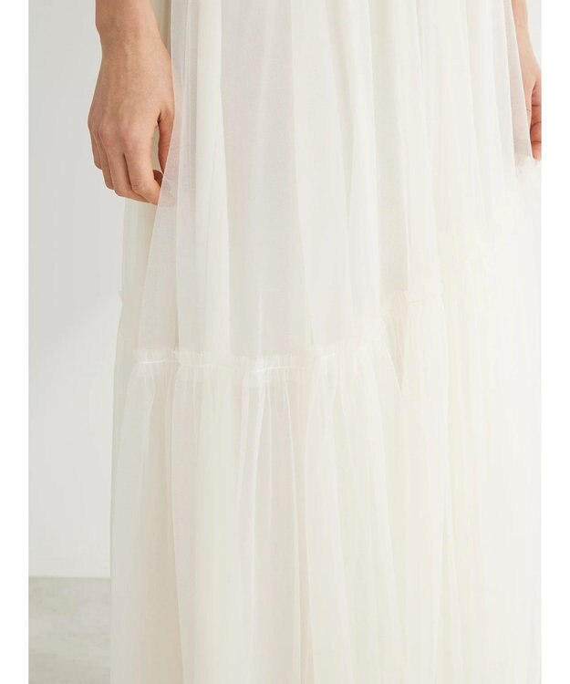 Green Parks ・ＥＬＥＮＣＡＲＥ　ＤＵＥ　２ｗａｙチュールキリカエスカート Ivory