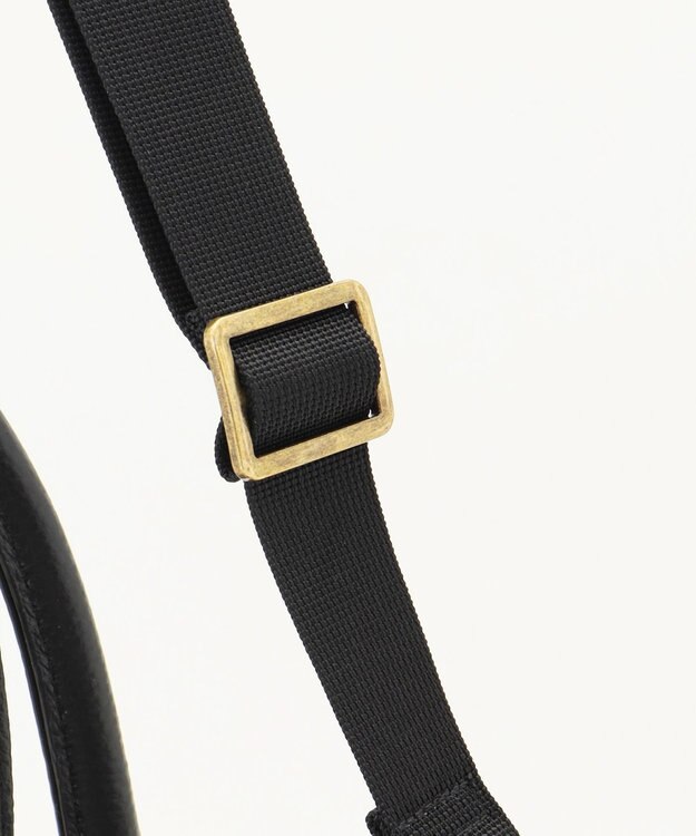 LA BAGAGERIE クラシックタテナガトート ブラック×ナチュラル