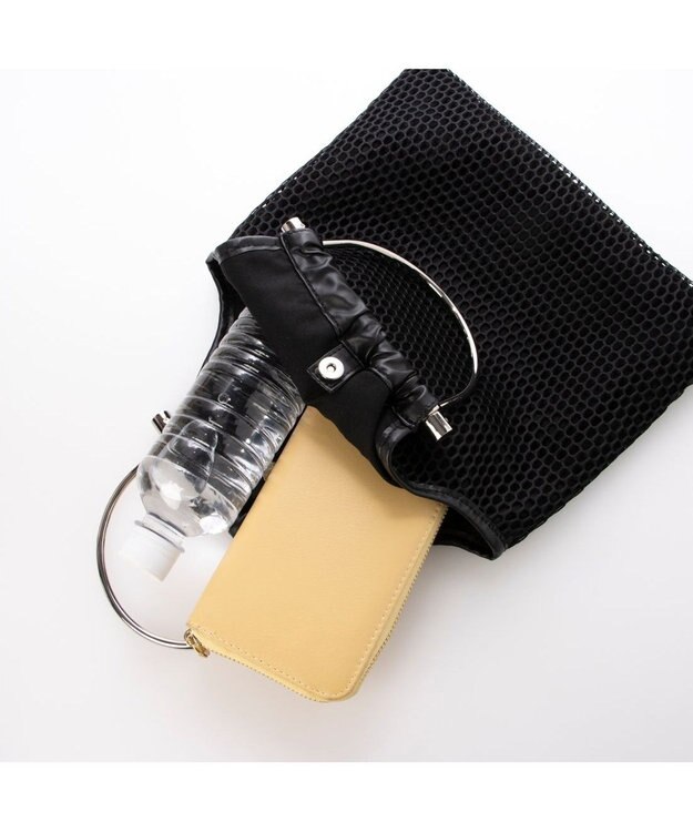 UNBILLION カシュカシュ cachecache / メッシュ金手トート ブラック