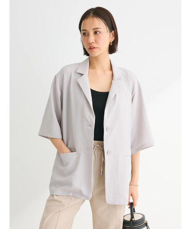 Green Parks ・ＥＬＥＮＣＡＲＥ　ＤＵＥ　ジャカードジャケット Gray