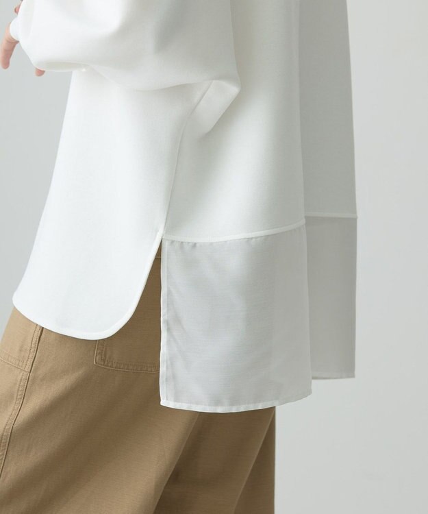 AMERICAN HOLIC ドルマン異素材ポンチプルオーバー Off White