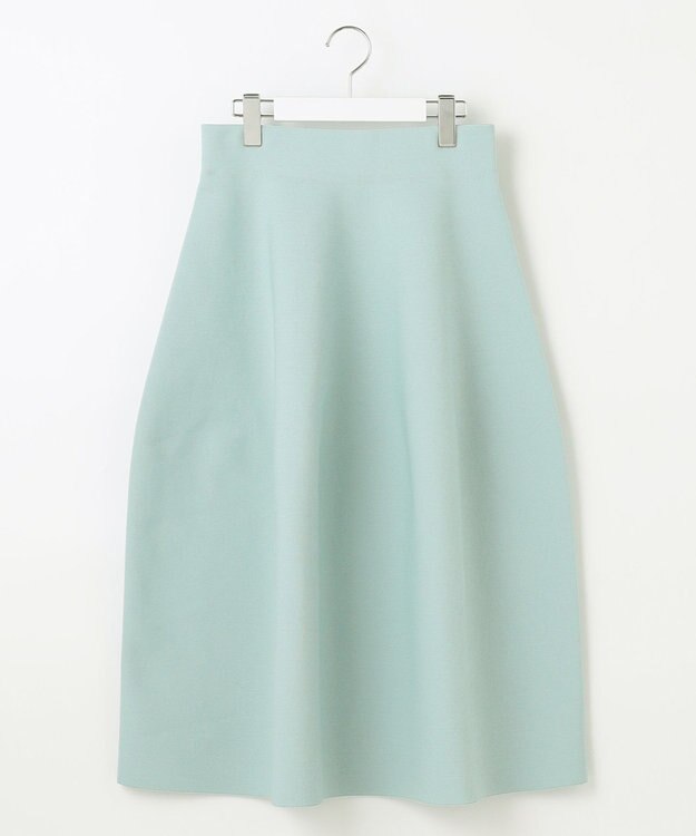 自由区 【洗える】ポリエステルホールガーメント スカート ライトグリーン系