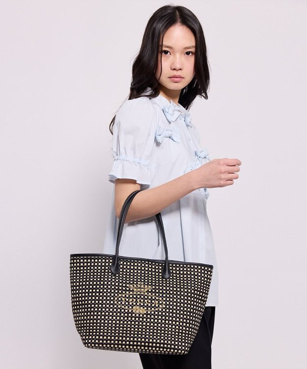 TOCCA 【A4サイズ対応】TO THE SUNLIGHT BAG かごバッグ ブラック系5