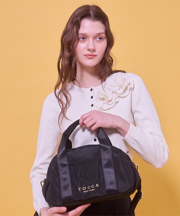 TOCCA 【WEB＆一部店舗限定】【一部カラー撥水】AMIRARE NYLON BOSTON M ボストンバッグ ブラック系