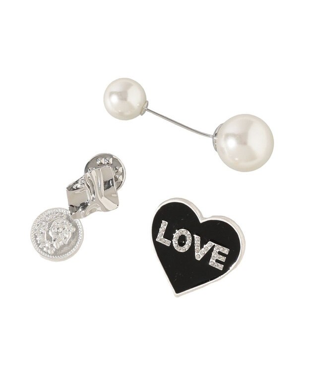 earth music&ecology ハッピーモチーフブローチセット Silver