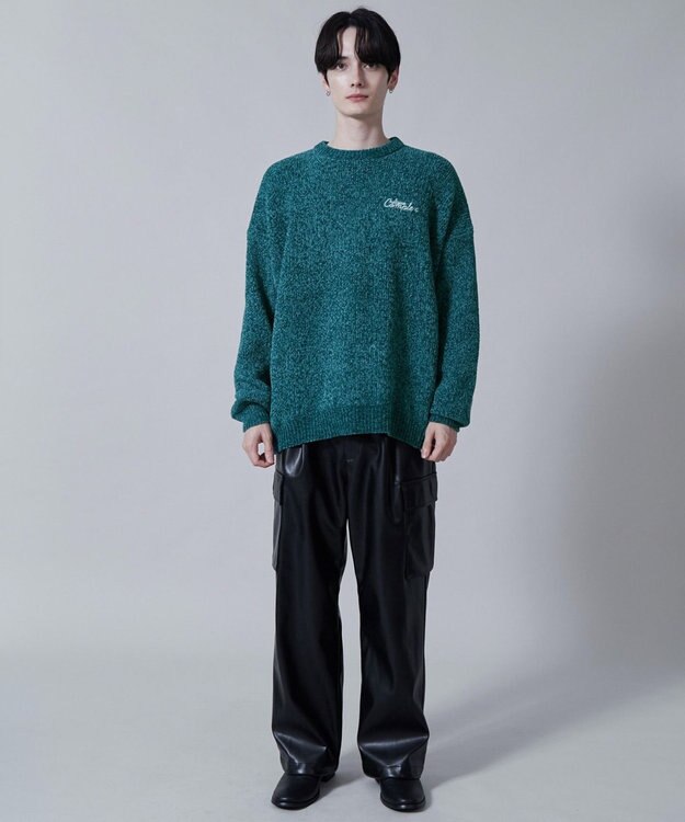 WEGO ベロアモールワンポイントプルオーバー ブルーその他