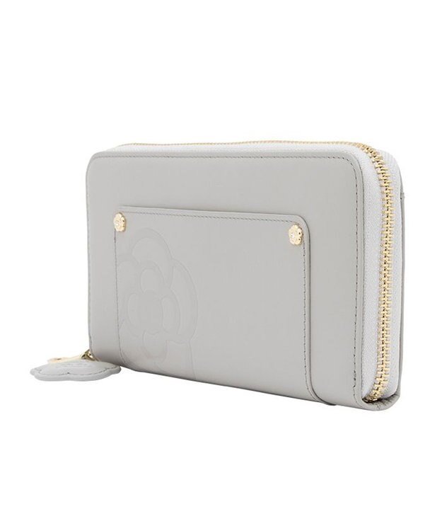CLATHAS カシス ラウンド長財布 ライトグレー