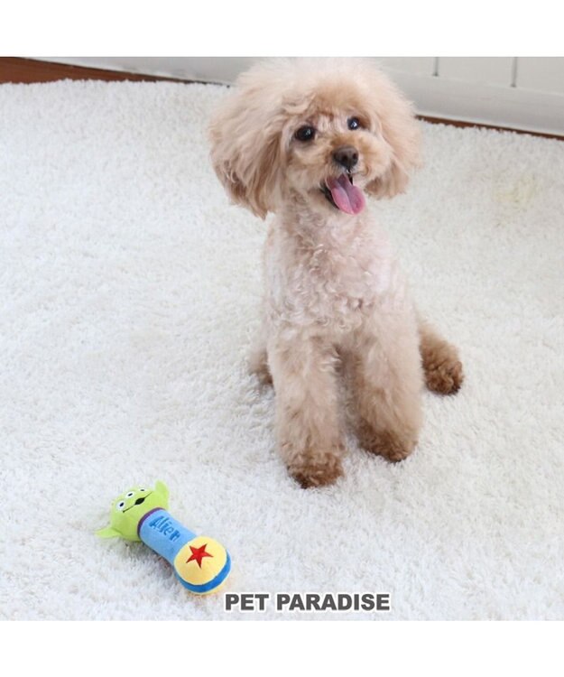 PET PARADISE ディズニー トイ・ストーリー エイリアン ダンベル トイ 黄緑