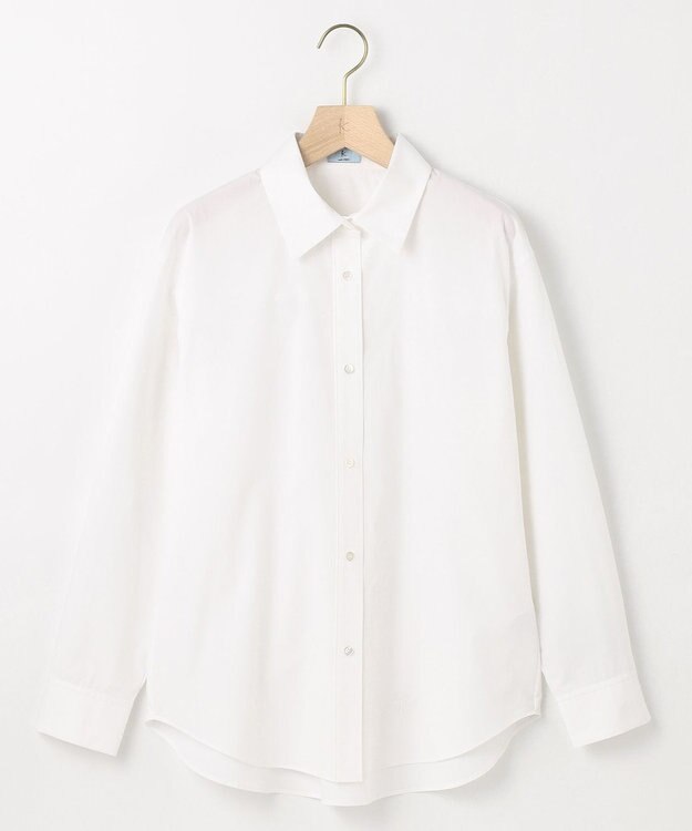 組曲 コットンシャーティング ベーシックシャツ アイボリー系