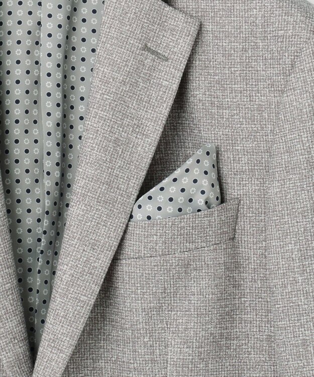 JOSEPH ABBOUD 【キングサイズ・ストレッチ/伸縮回復性】フランネルジャージージャケット ライトグレー系