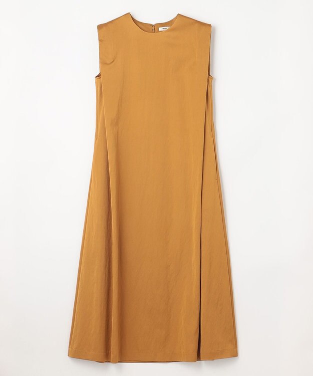 NAVE 【ReNAVE　洗える】グロスサテン ドレス キャメル系
