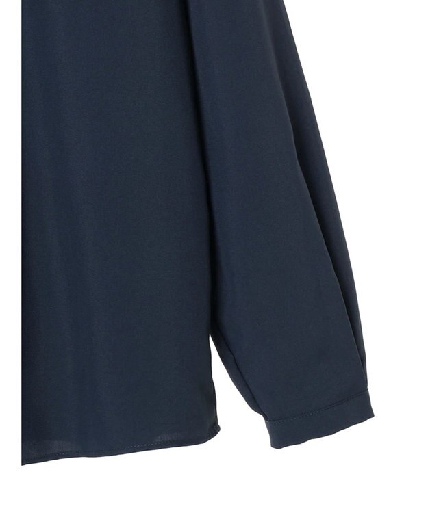 Green Parks ＢＰ　ケア楽　ポイント釦ブラウス Navy