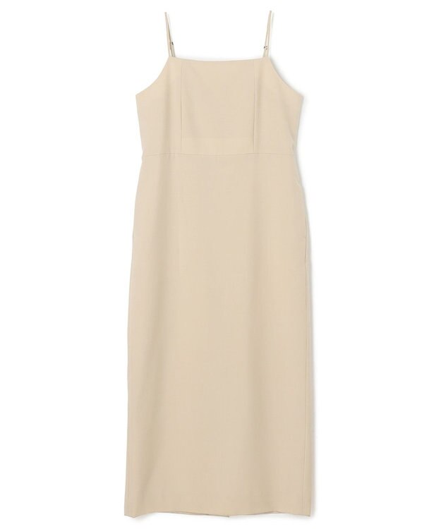 NAVE 【Nave・セットアップ可】ウールポリエステルツイルキャミドレス ベージュ系