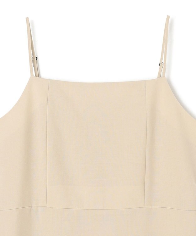 NAVE 【Nave・セットアップ可】ウールポリエステルツイルキャミドレス ベージュ系