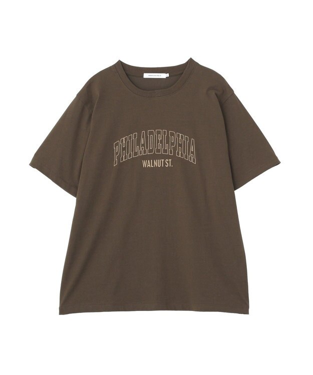 AMERICAN HOLIC 【マルチ機能】カレッジロゴＴシャツ Brown