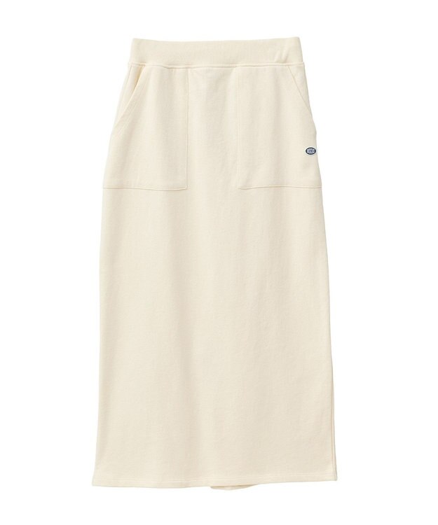 AMERICAN HOLIC DISCUS 加工裏毛ナロースカート Ivory