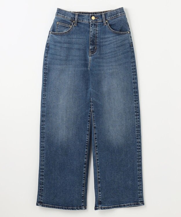 ANY L 【洗濯機可/ウエストゴム/ストレッチ】ワイドデニムパンツ インディゴ