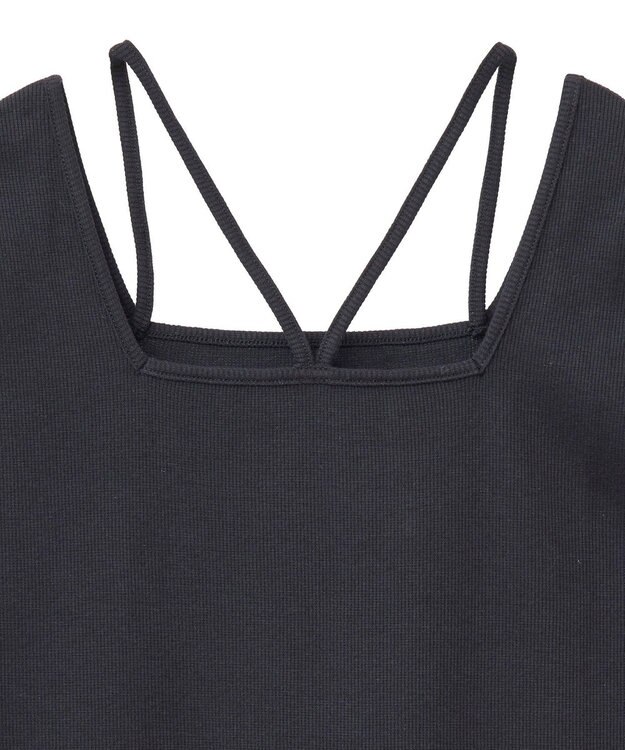 Green Parks マルチストラップテレコタンク Black