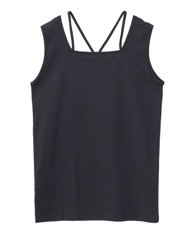 Green Parks マルチストラップテレコタンク Black